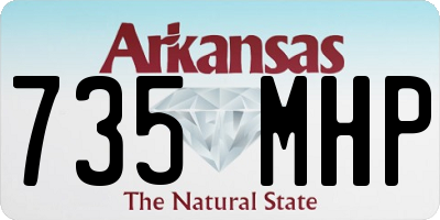 AR license plate 735MHP
