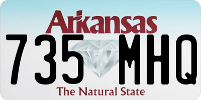 AR license plate 735MHQ