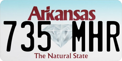 AR license plate 735MHR