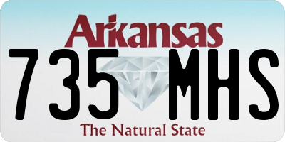 AR license plate 735MHS