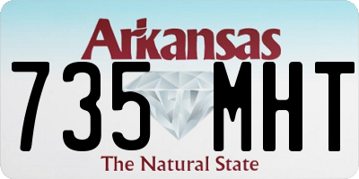 AR license plate 735MHT