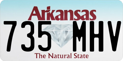 AR license plate 735MHV