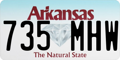 AR license plate 735MHW