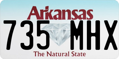 AR license plate 735MHX