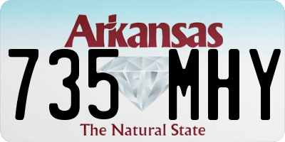 AR license plate 735MHY