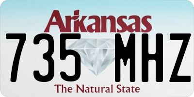 AR license plate 735MHZ