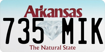 AR license plate 735MIK