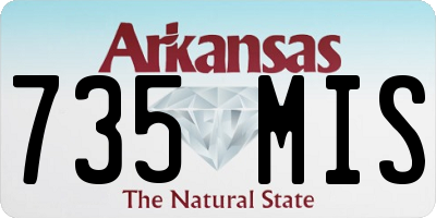 AR license plate 735MIS