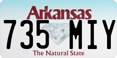 AR license plate 735MIY