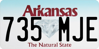 AR license plate 735MJE