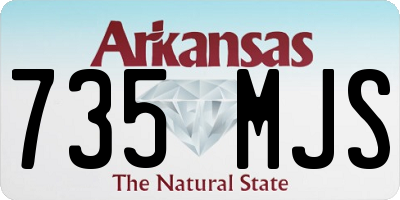 AR license plate 735MJS