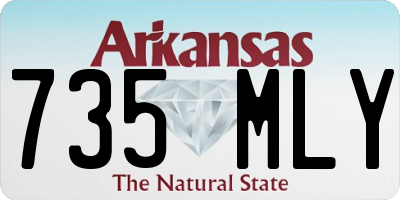 AR license plate 735MLY