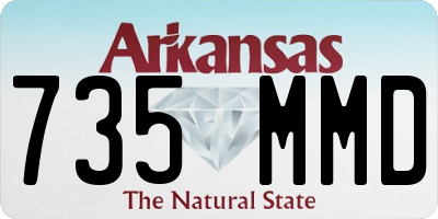 AR license plate 735MMD