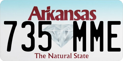 AR license plate 735MME