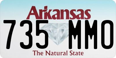 AR license plate 735MMO