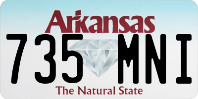 AR license plate 735MNI