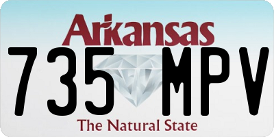 AR license plate 735MPV