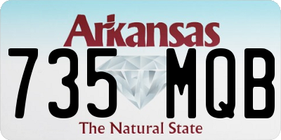 AR license plate 735MQB