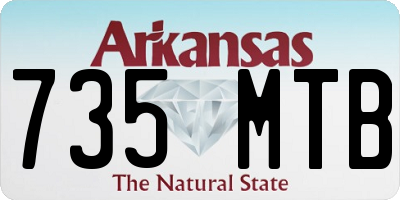 AR license plate 735MTB