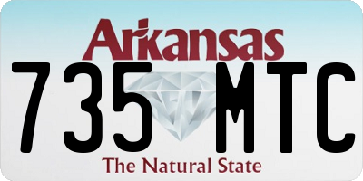 AR license plate 735MTC