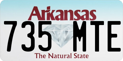 AR license plate 735MTE