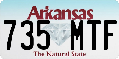 AR license plate 735MTF