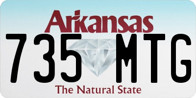 AR license plate 735MTG