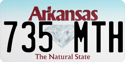 AR license plate 735MTH