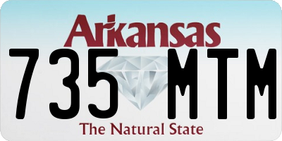 AR license plate 735MTM