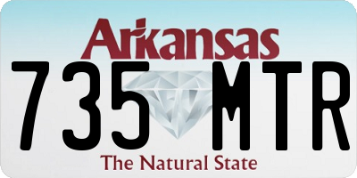 AR license plate 735MTR