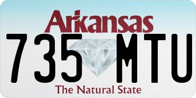 AR license plate 735MTU