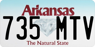 AR license plate 735MTV
