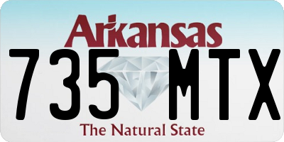 AR license plate 735MTX