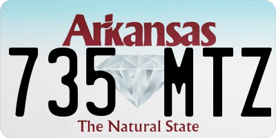 AR license plate 735MTZ