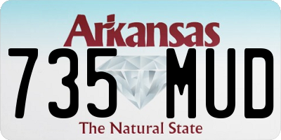 AR license plate 735MUD