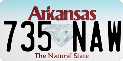 AR license plate 735NAW