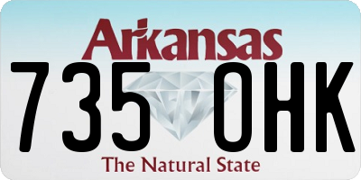 AR license plate 735OHK