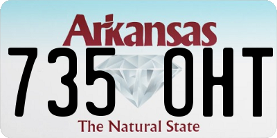 AR license plate 735OHT