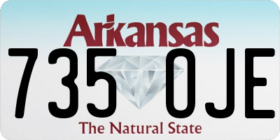 AR license plate 735OJE