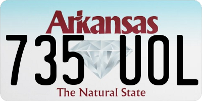 AR license plate 735UOL