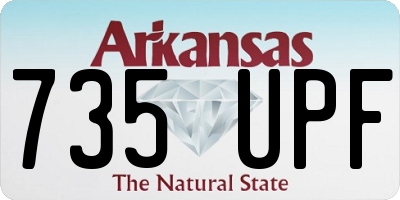 AR license plate 735UPF