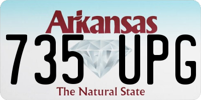 AR license plate 735UPG