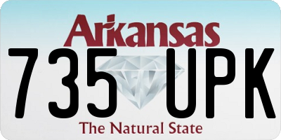 AR license plate 735UPK