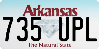 AR license plate 735UPL