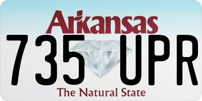 AR license plate 735UPR