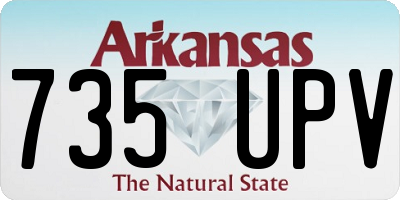 AR license plate 735UPV
