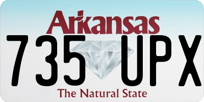AR license plate 735UPX