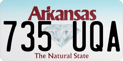 AR license plate 735UQA