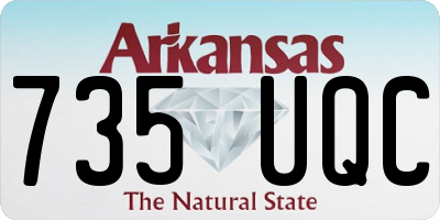 AR license plate 735UQC