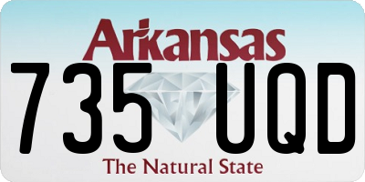 AR license plate 735UQD